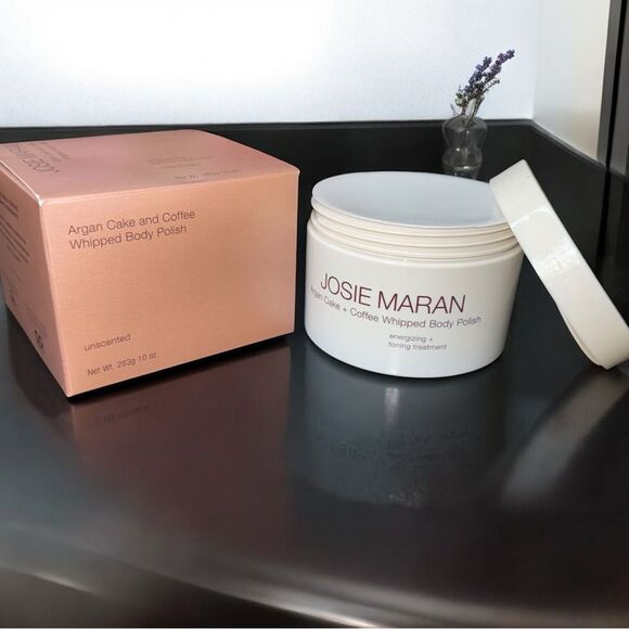 New and Sealed Argan Cake and Coffee Whipped Body Polish - Unscented 10 oz. - Picture 1 of 7